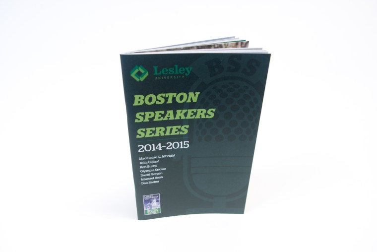 Boston Speakers Series program book